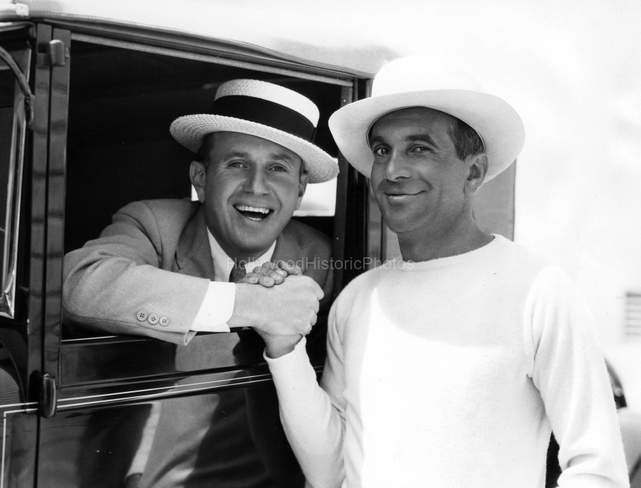 Al Jolson 1927 3 With Jack Warner at the Warner Bros Studios wm.jpg